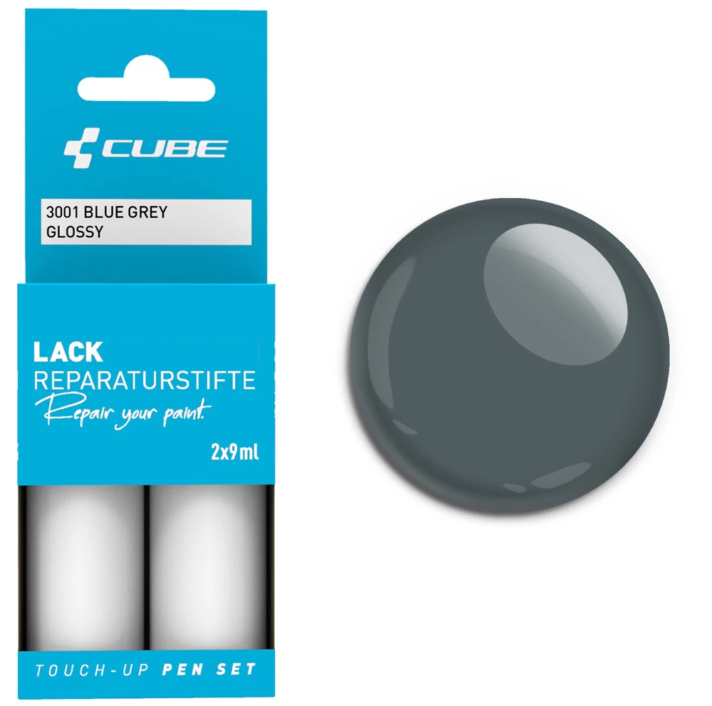 Cube Lackreparaturstift Set Blue GREY Matt 3 Cube Lackreparaturstift Set Blue GREY Matt