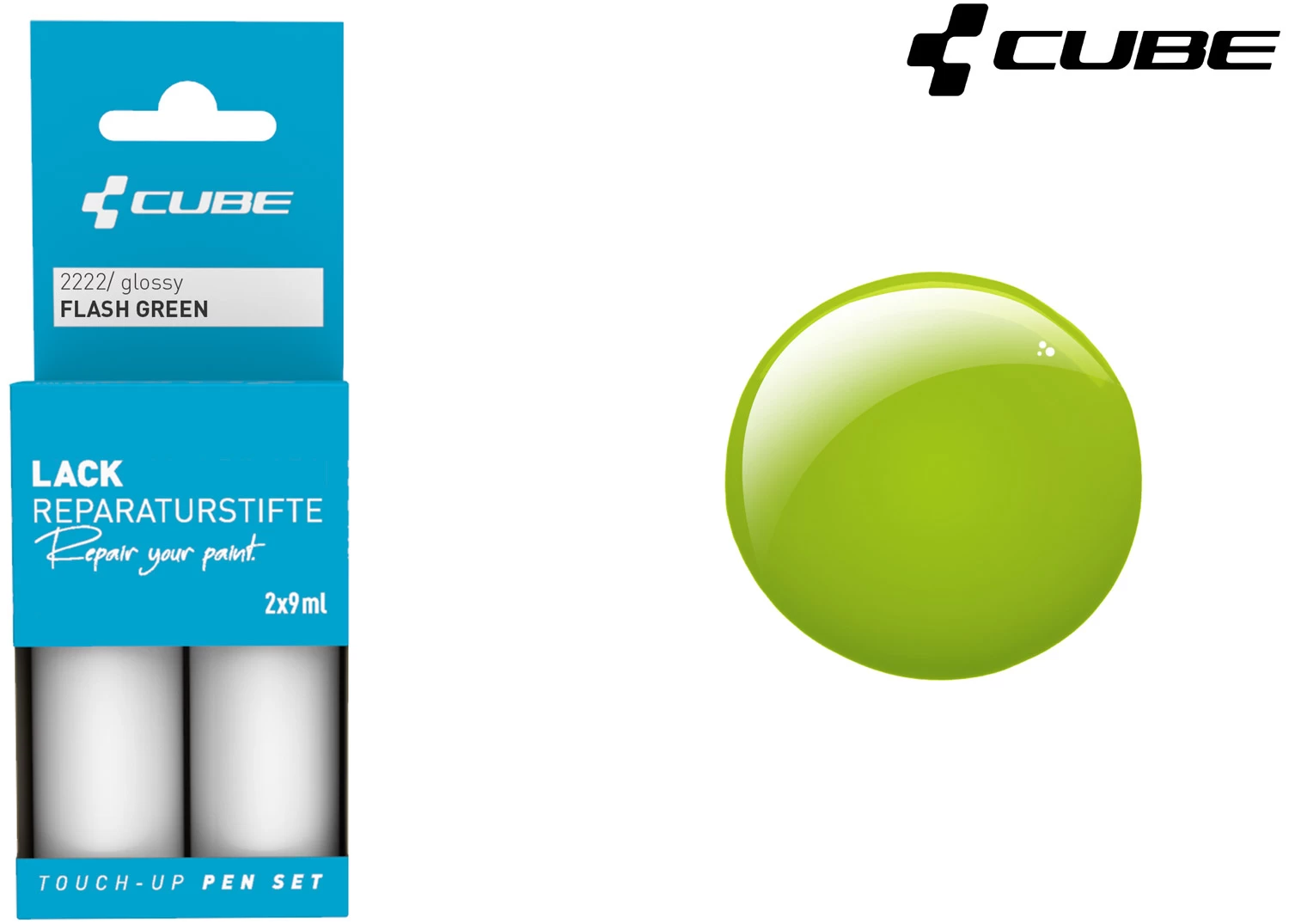 Cube Lackreparaturstift Set FLASH GREEN 4 Cube Lackreparaturstift Set FLASH GREEN - Image 2