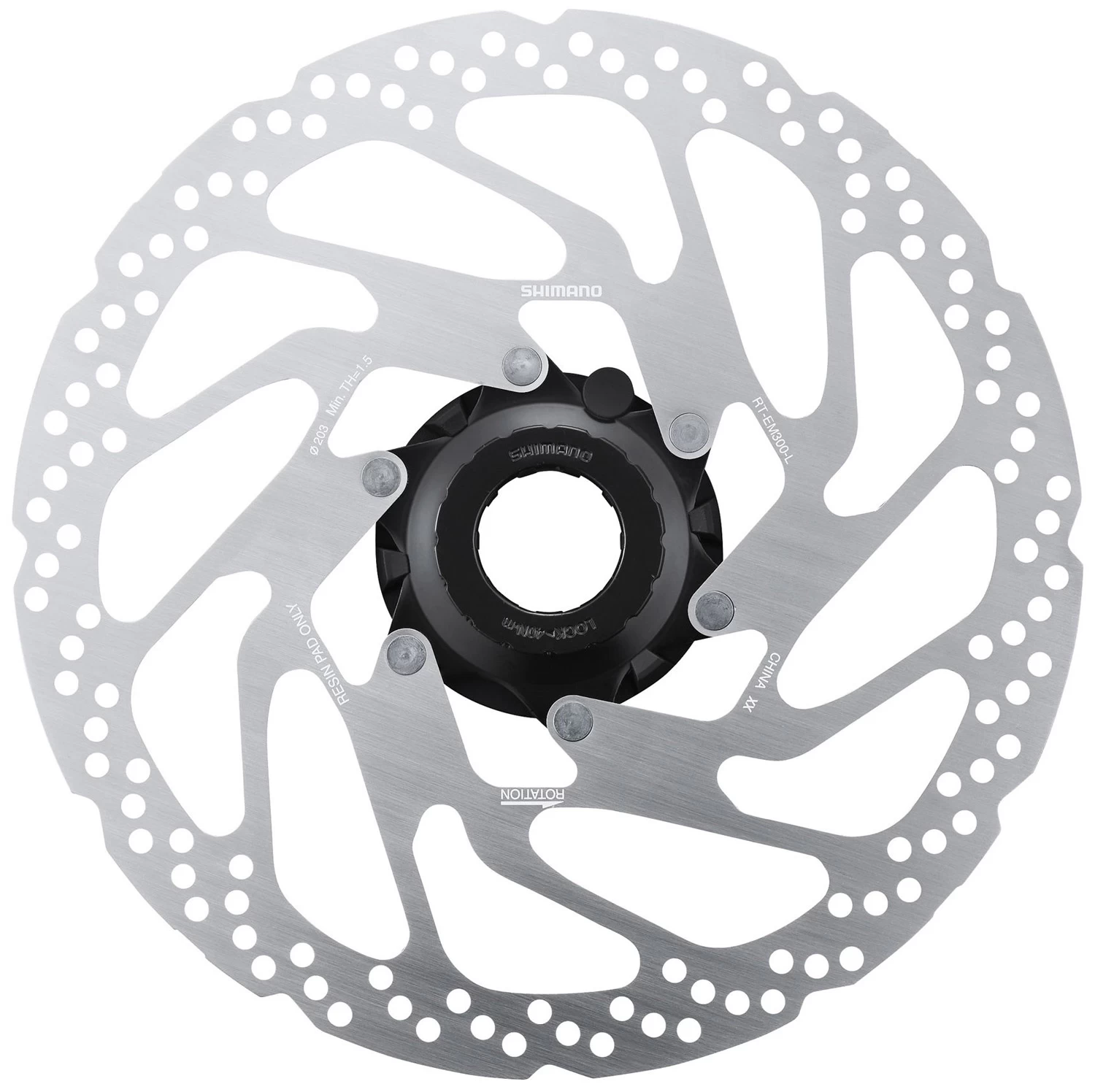 Shimano STEPS RT-EM300 Center-Lock Bremsscheibe Für E-Bike 6 Shimano STEPS RT-EM300 Center-Lock Bremsscheibe Für E-Bike - Image 4