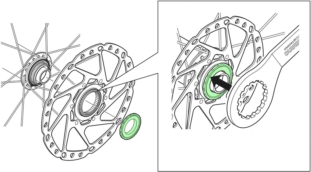 Shimano Verschlussring Für 15/20mm Steckachsen Extern 4 Shimano Verschlussring Für 15/20mm Steckachsen Extern - Image 2