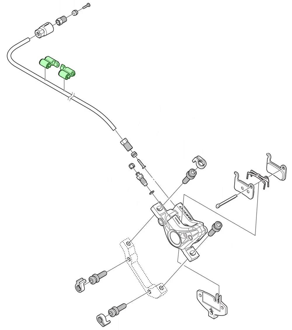 Shimano SM-HANG Bremsleitungshalter 4 Shimano SM-HANG Bremsleitungshalter - Image 2