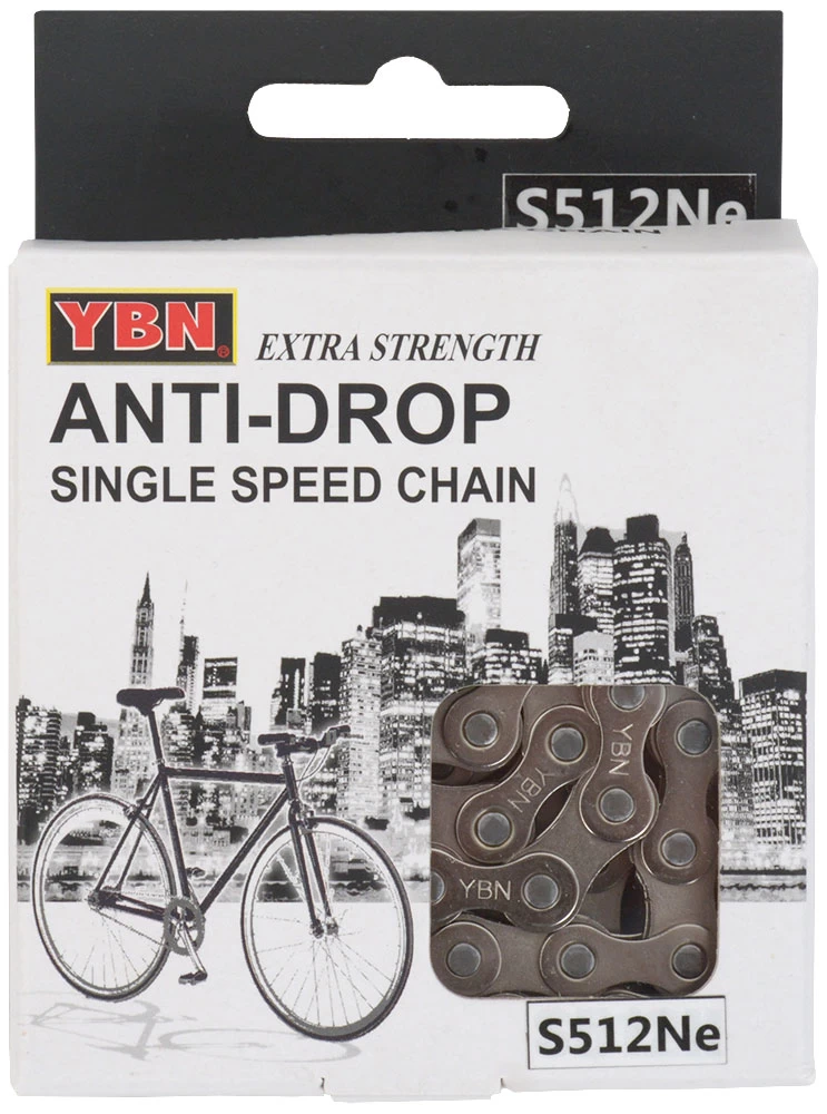 YBN Singlespeed E-Bike Kette S512Ne S2 136 Glieder 1/2”x3/32” 4 YBN Singlespeed E-Bike Kette S512Ne S2 136 Glieder 1/2”x3/32” - Image 2