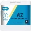 KMC K1 Narrow Singlespeedkette -Shimano Store groot BK1NNP100 K1 Narrow Silver