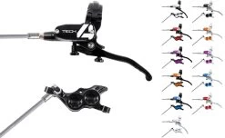 HOPE Tech 4 E4 Stahlflex Scheibenbremse - Hebel Links